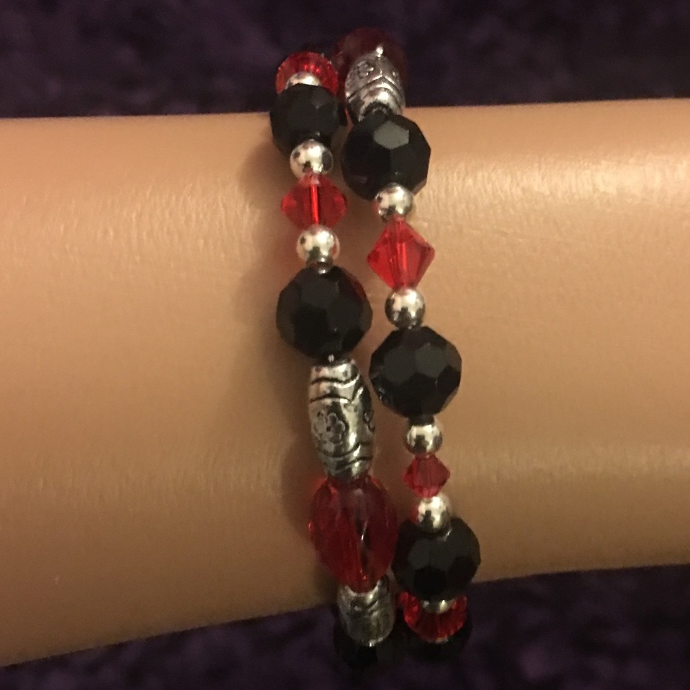 Silver Plated Memory Wire Wrap Bracelet or Choker